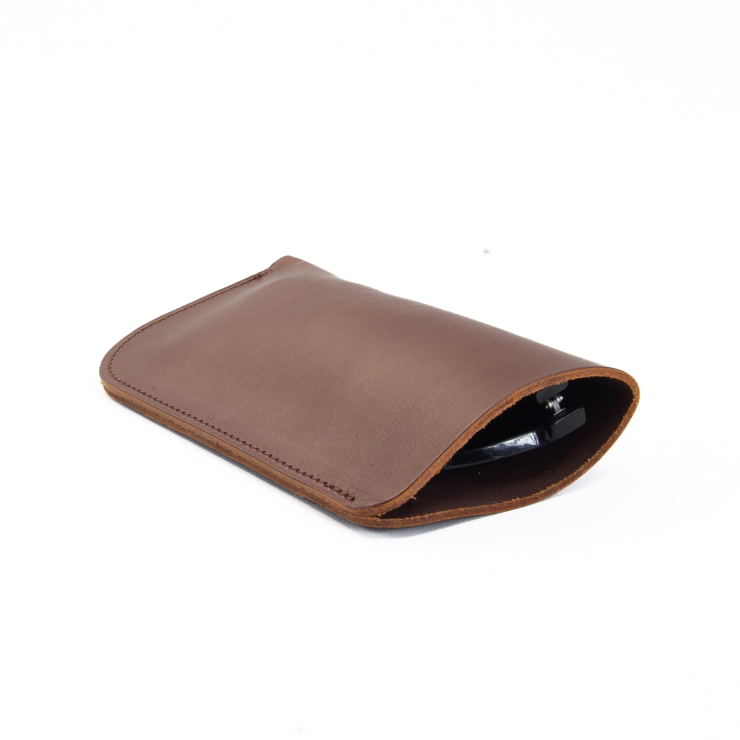 Brown Leather Glasses Sleeve image 1