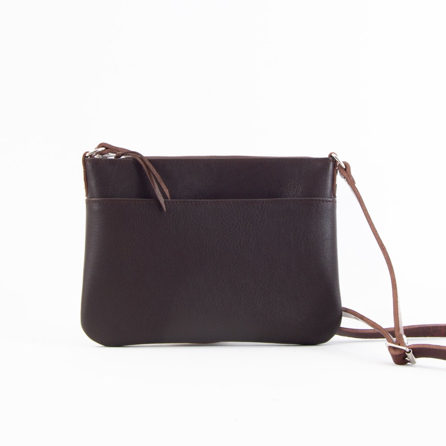 Lightweight Brown Leather Hip Bag image 6