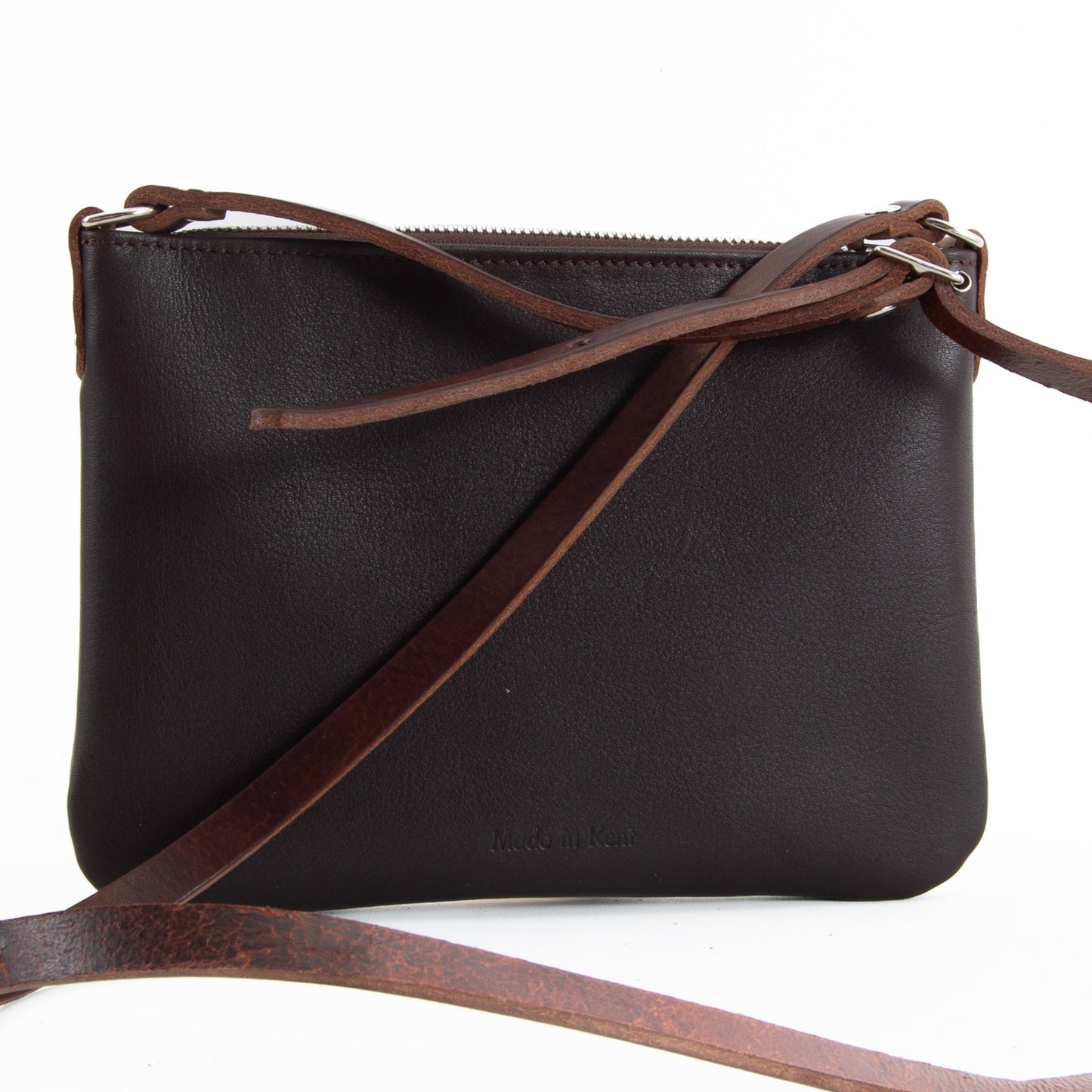Lightweight Brown Leather Hip Bag image 3