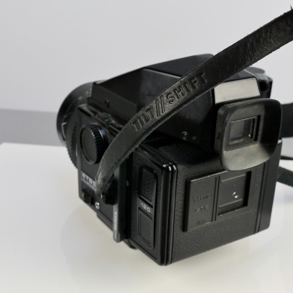 Wide Black Leather Camera Strap - Yosemite Stitched image 4