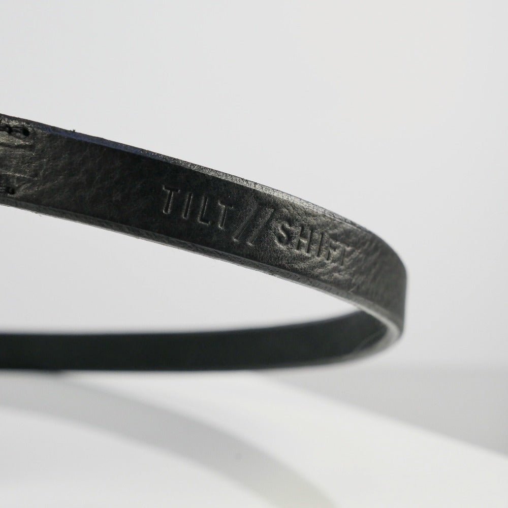 Slim Black Leather Camera Strap - Messel Rivet image 7