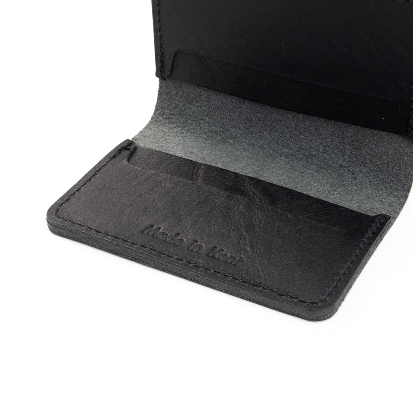 Black Leather Card Holder image 5