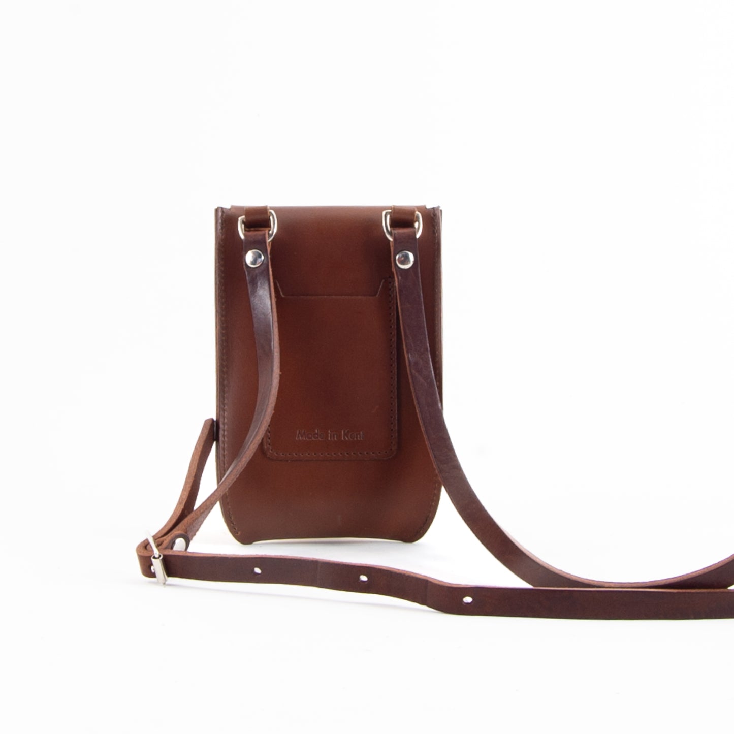 Brown Leather Phone Pouch image 2