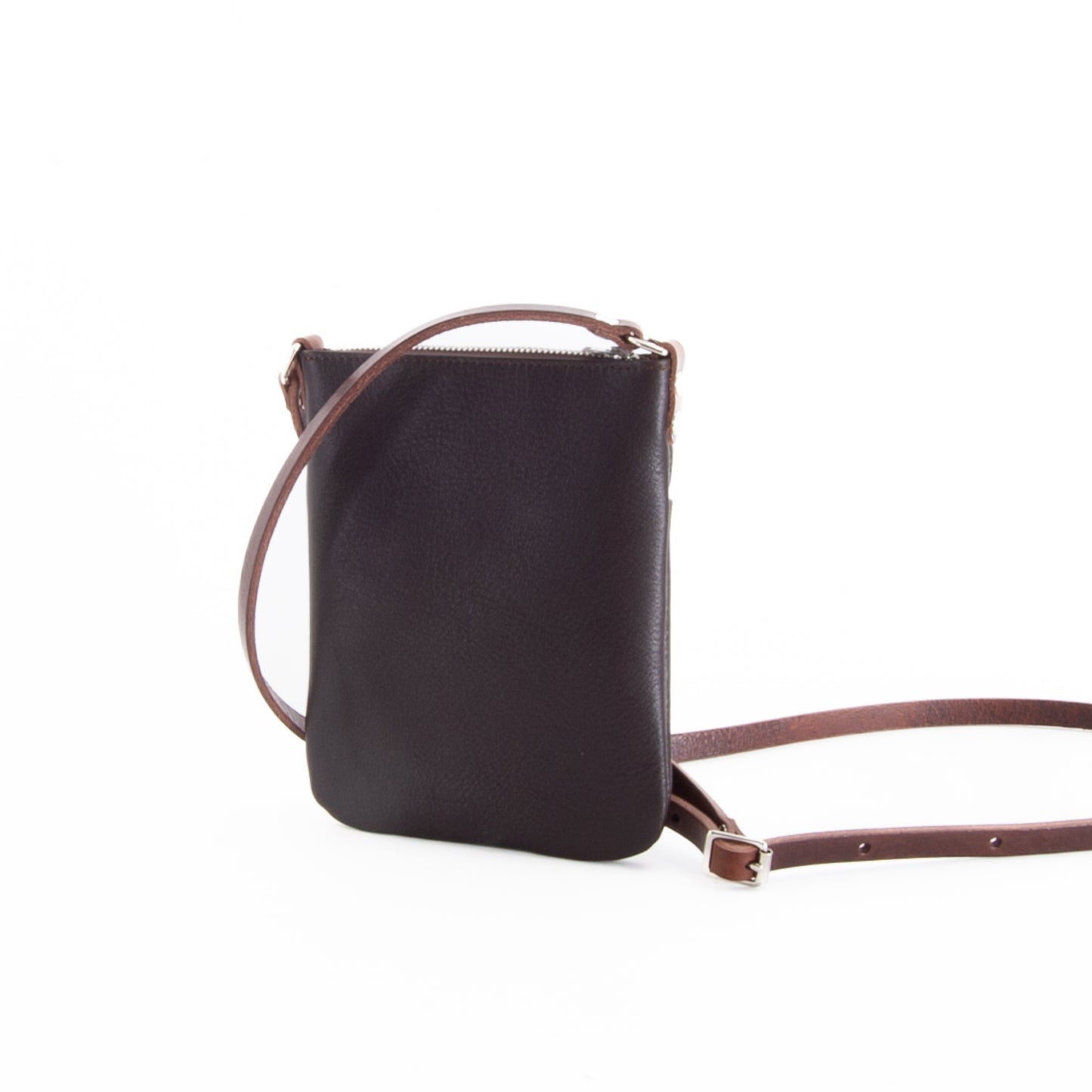 Lightweight Brown Leather Mini Bag image 3