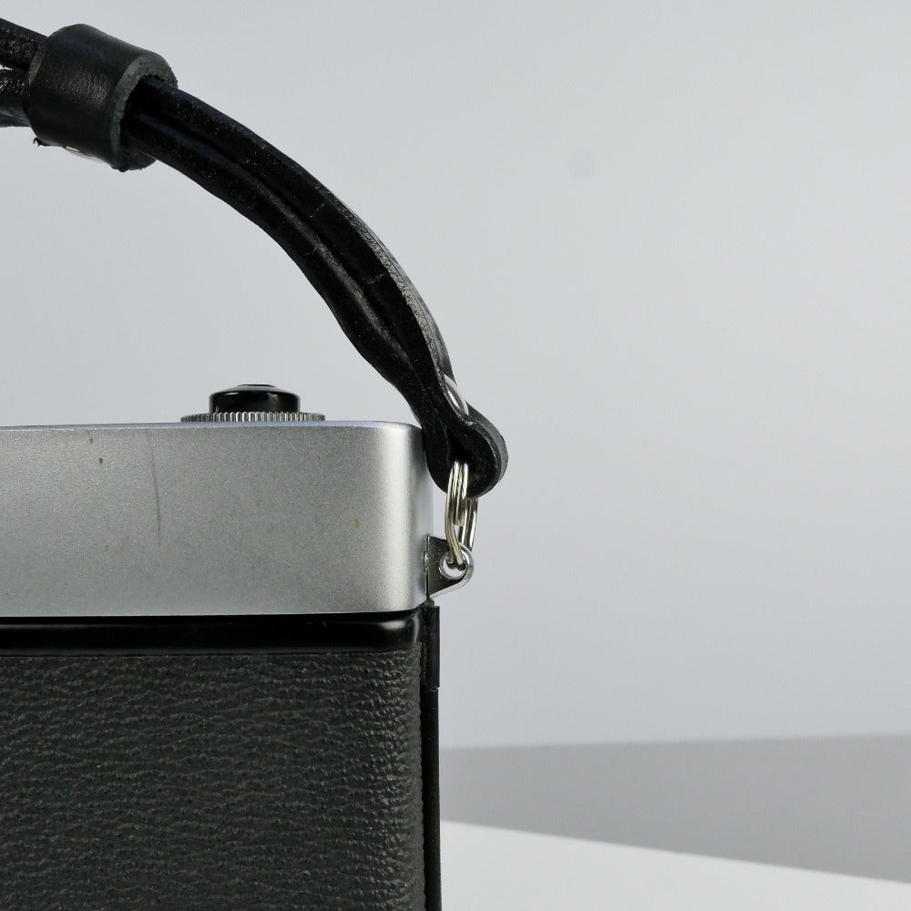 Black Leather Wide Camera Wrist Strap - Scandola Rivet image 4