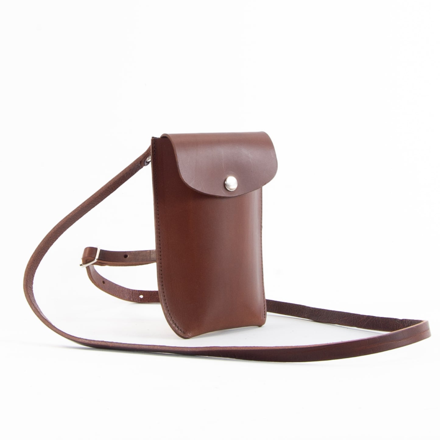 Brown Leather Phone Pouch image 4