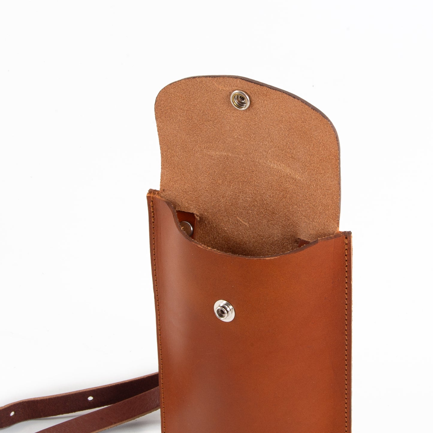 Tan Leather Phone Pouch image 5