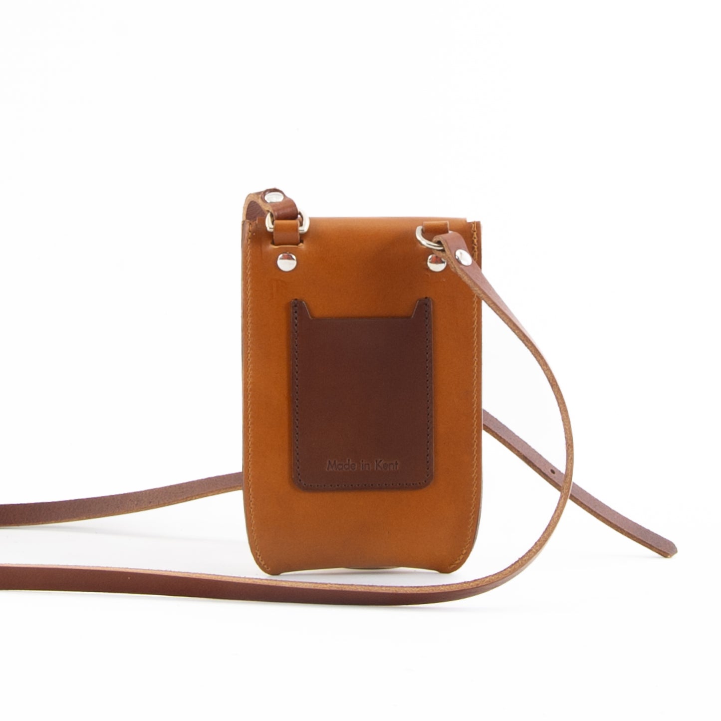 Tan Leather Phone Pouch image 6
