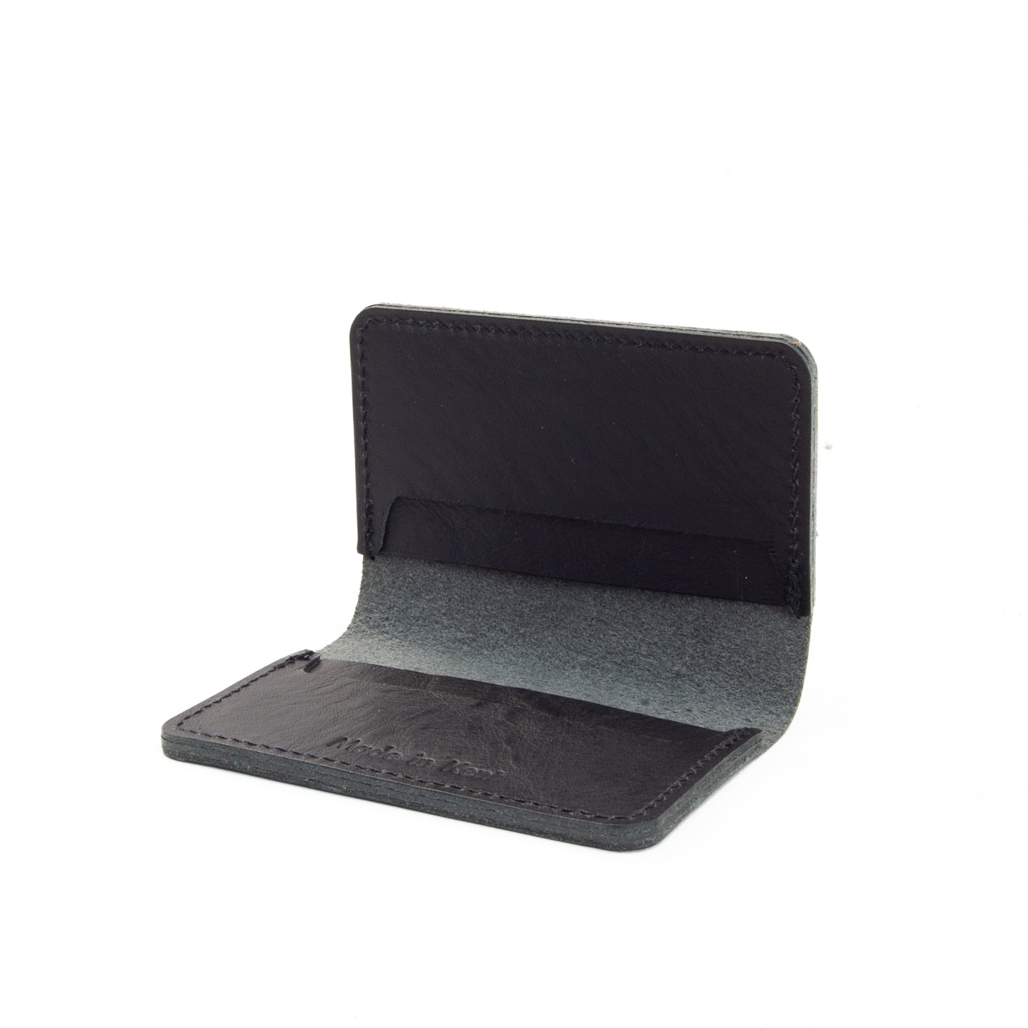 Black Leather Card Holder image 7