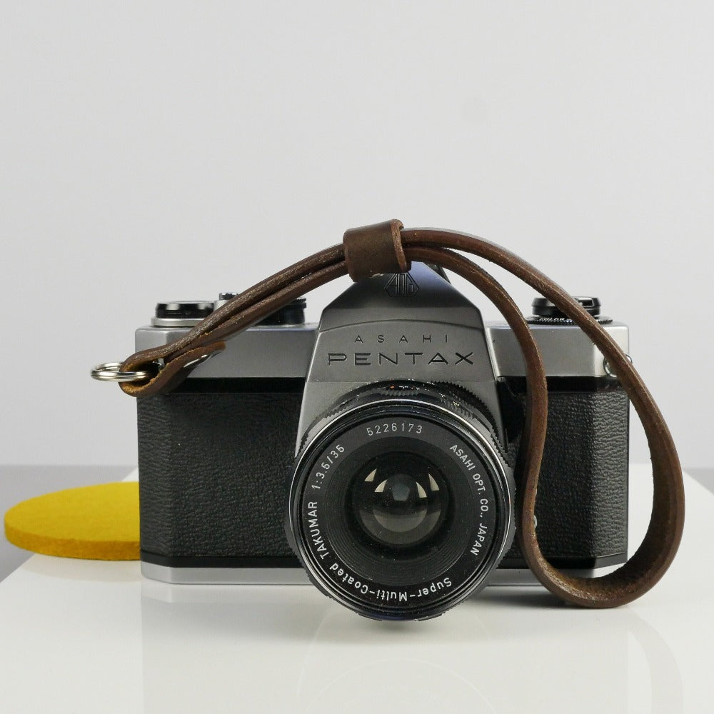 Brown Leather Camera Wrist Strap - Lulworth Rivet image 3