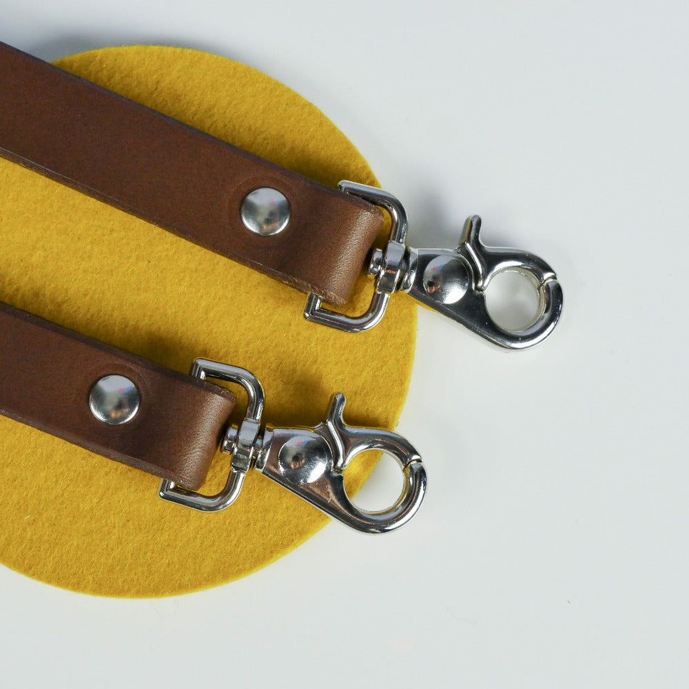 Black Leather Dual Camera Harness Strap - Dolomites image 3