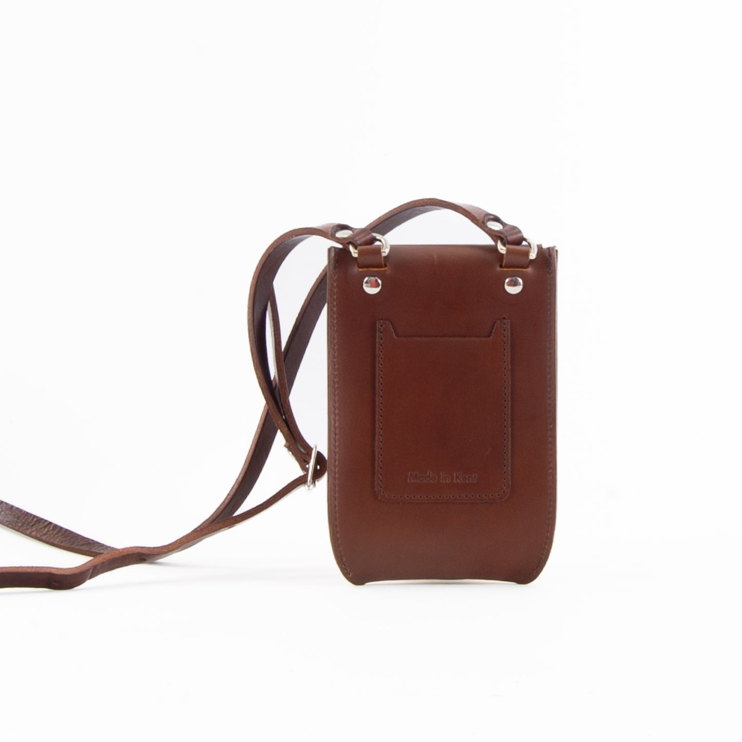 Brown Leather Phone Pouch image 5