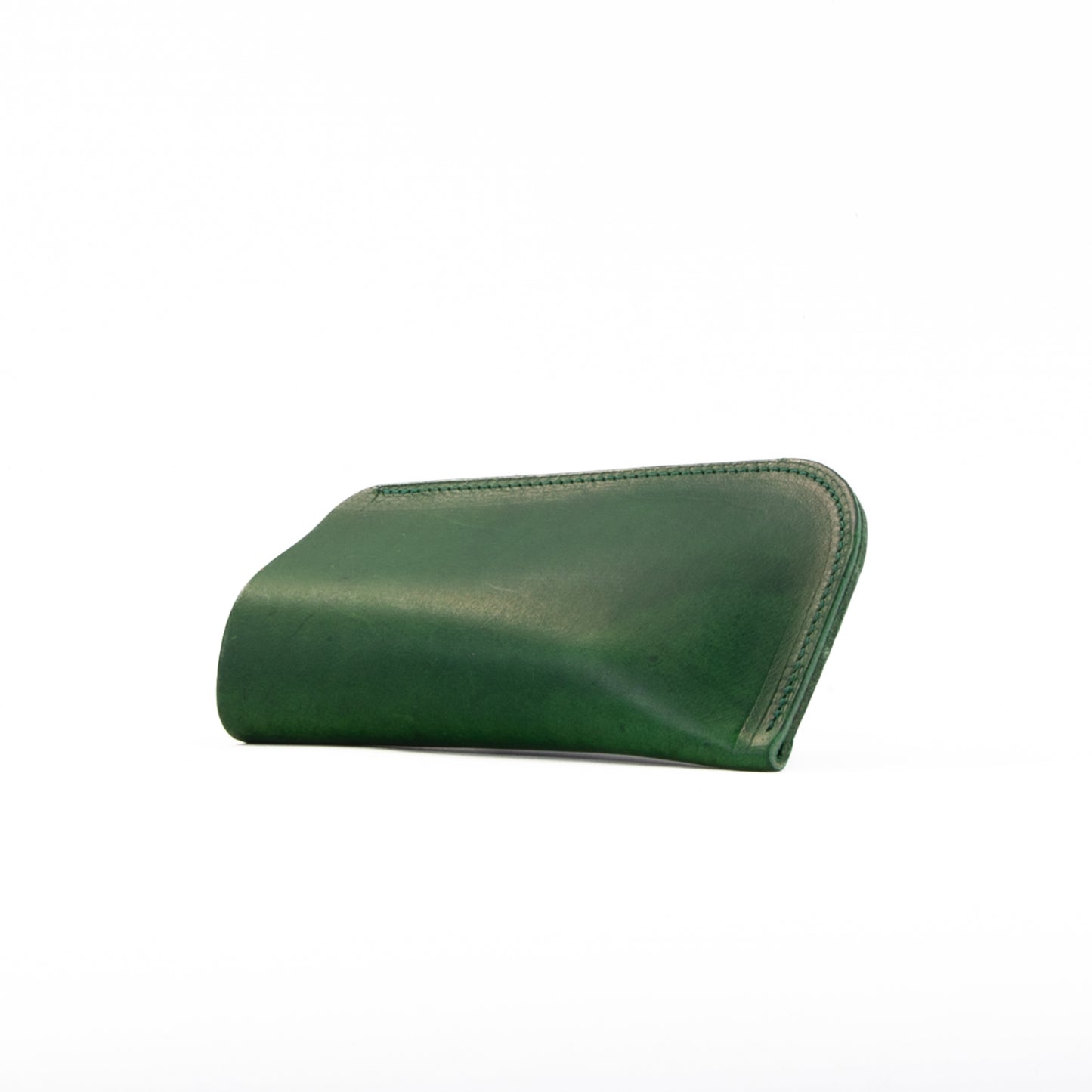 Vintage Green Leather Glasses Sleeve image 3