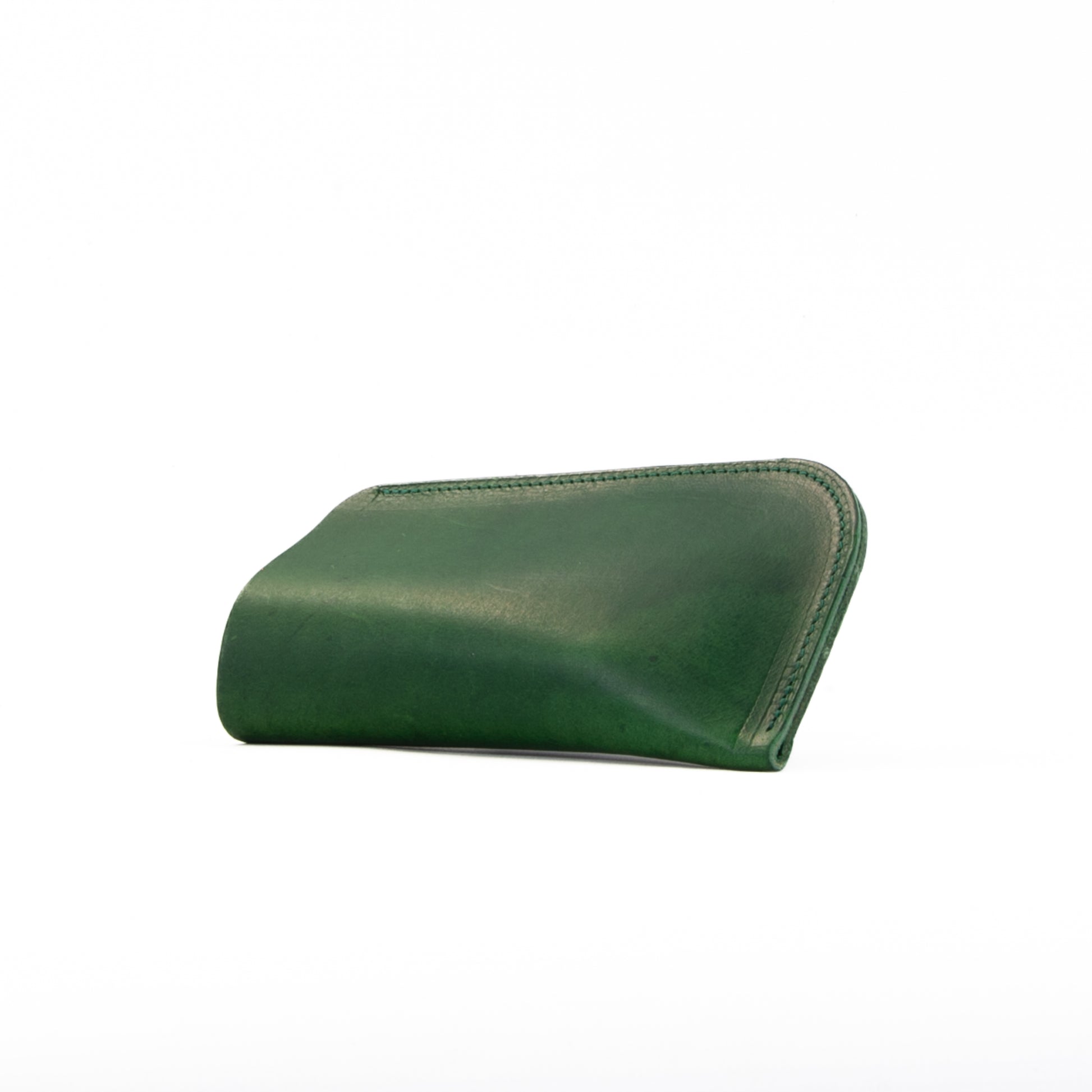 Vintage Green Leather Glasses Sleeve image 3