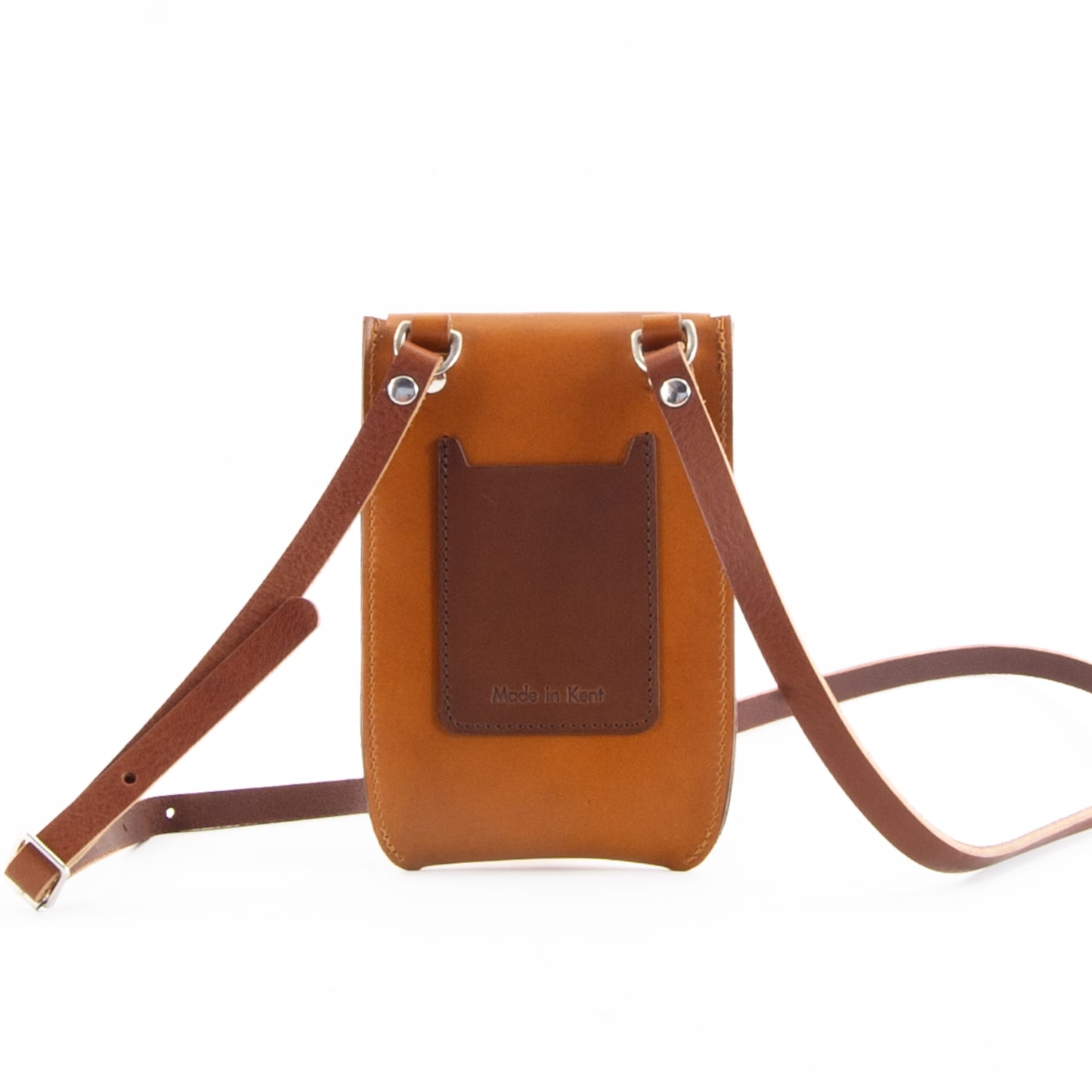 Tan Leather Phone Pouch image 2