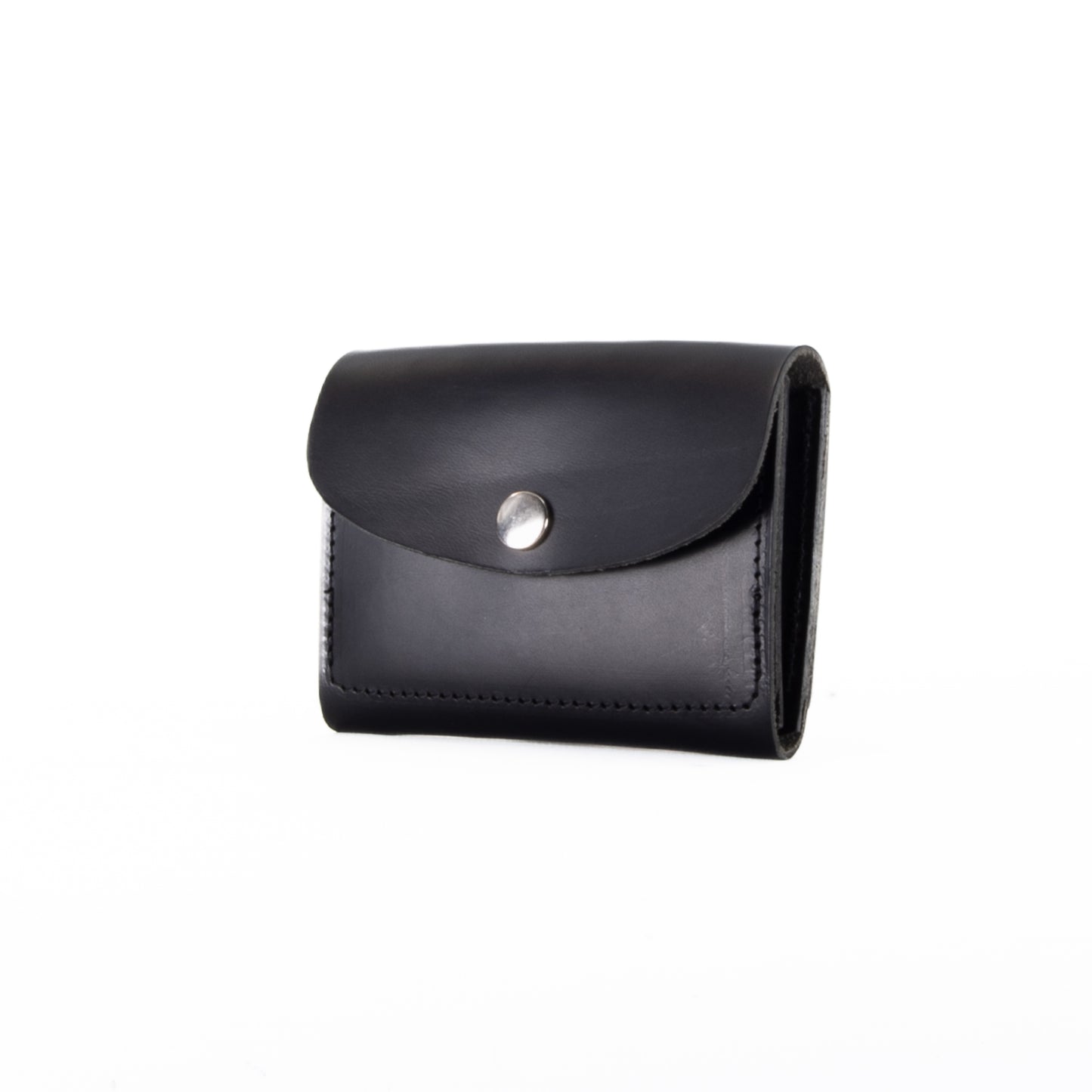 Smooth Black Leather Purse image 1