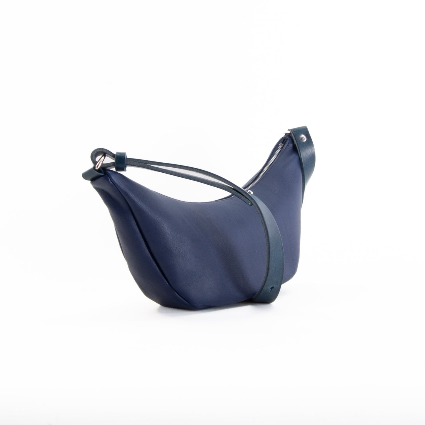 Blue Leather Sling Bag image 4