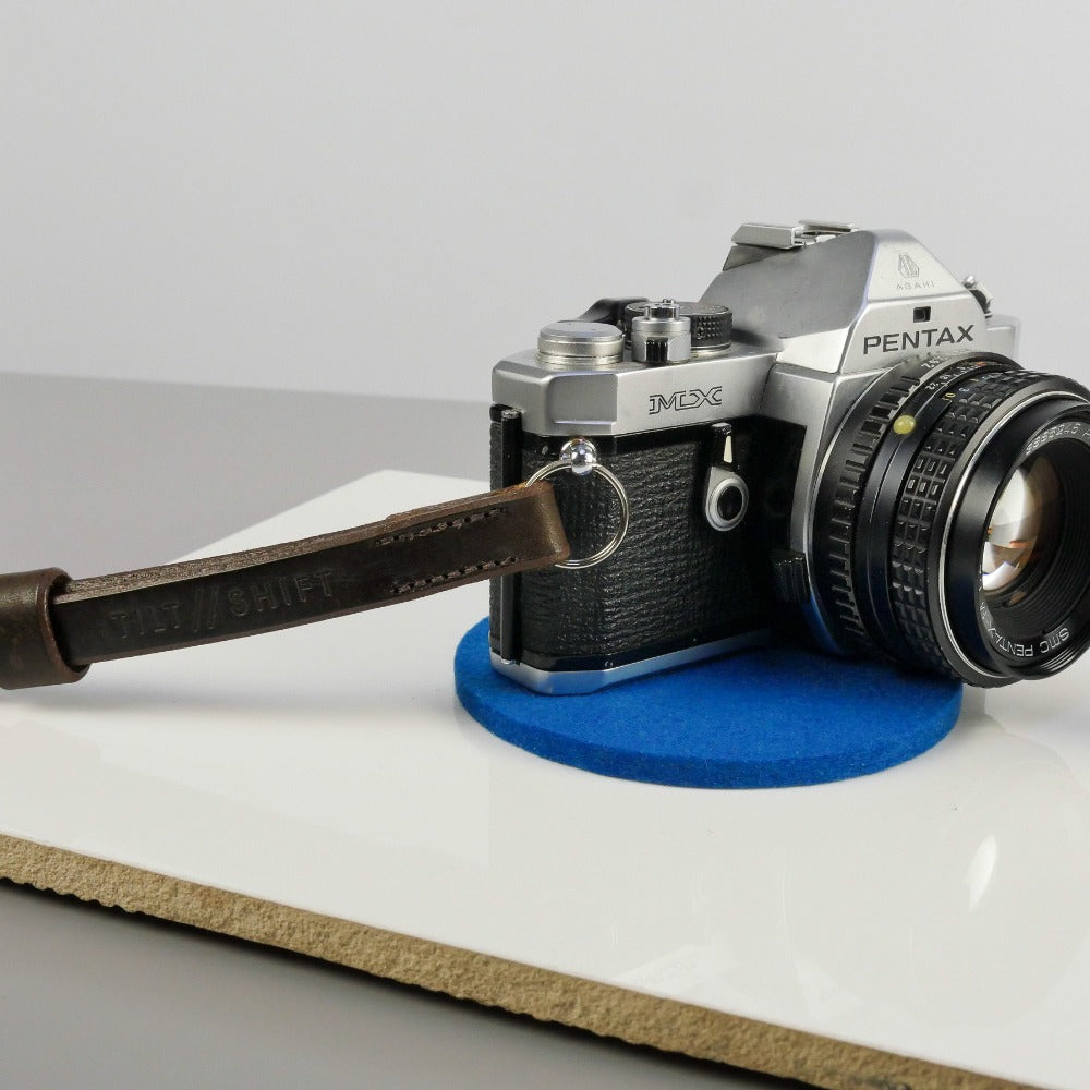 Brown Leather Camera Wrist Strap - Lulworth Stitched image 5