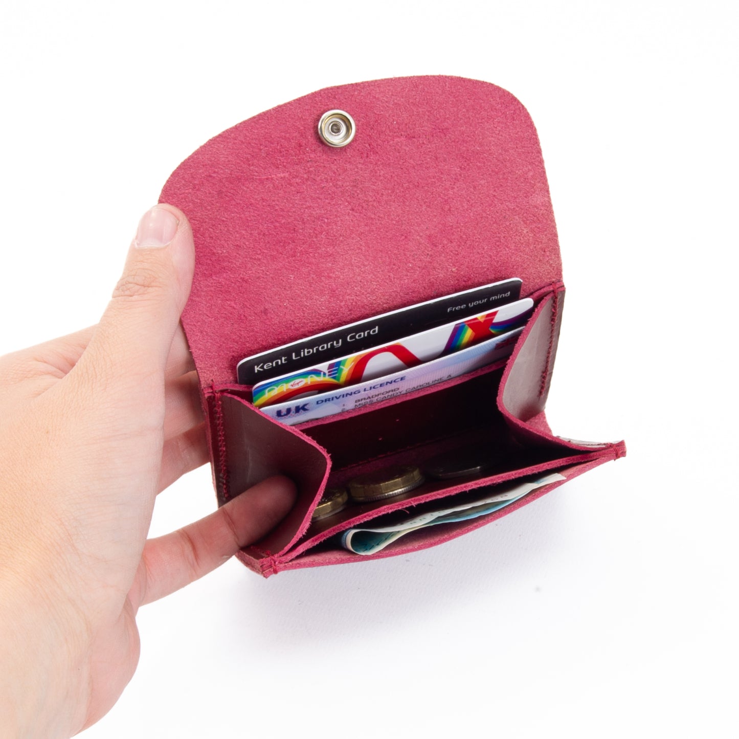Burgundy Leather Purse image 4