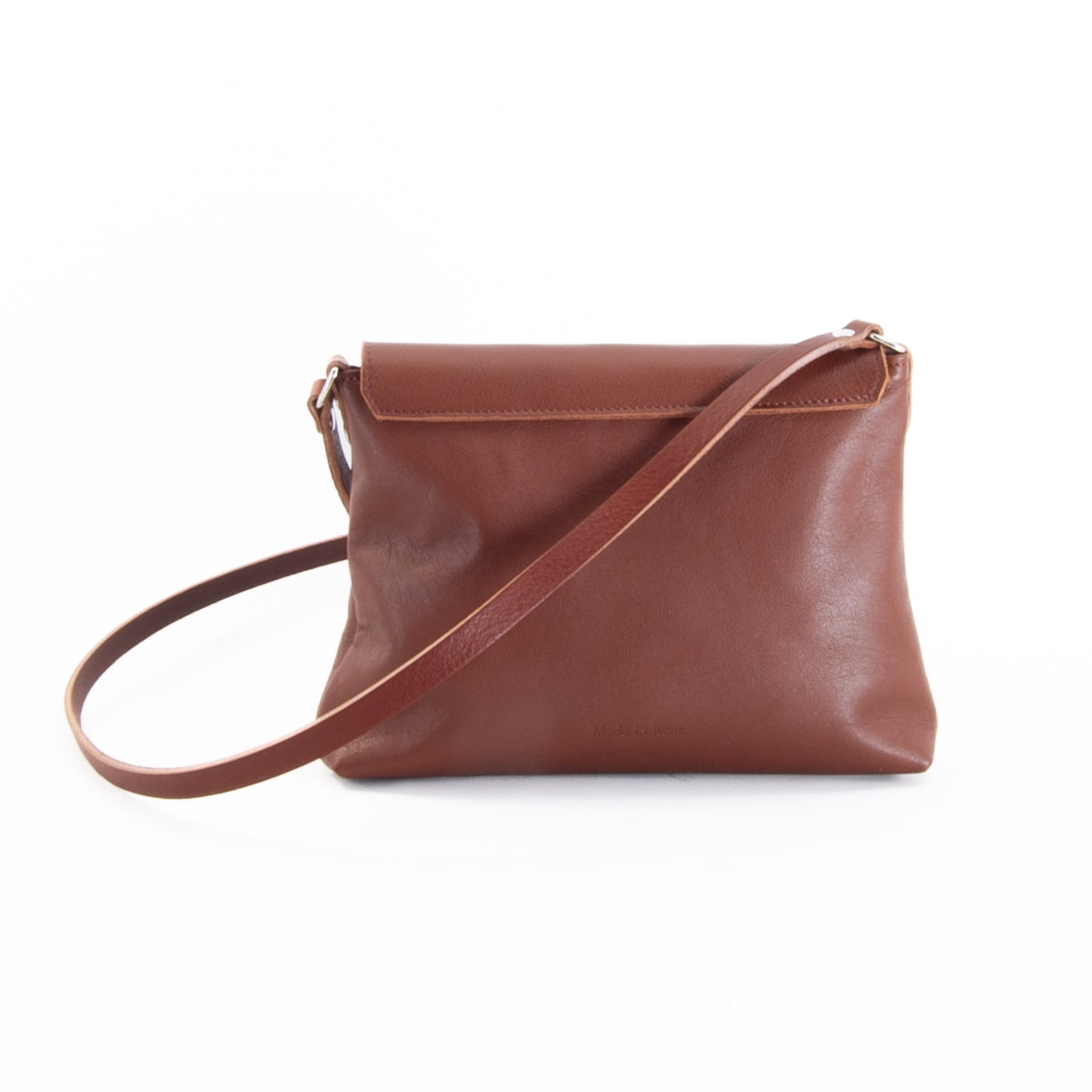 Soft Tan Leather Flap Over Bag image 5
