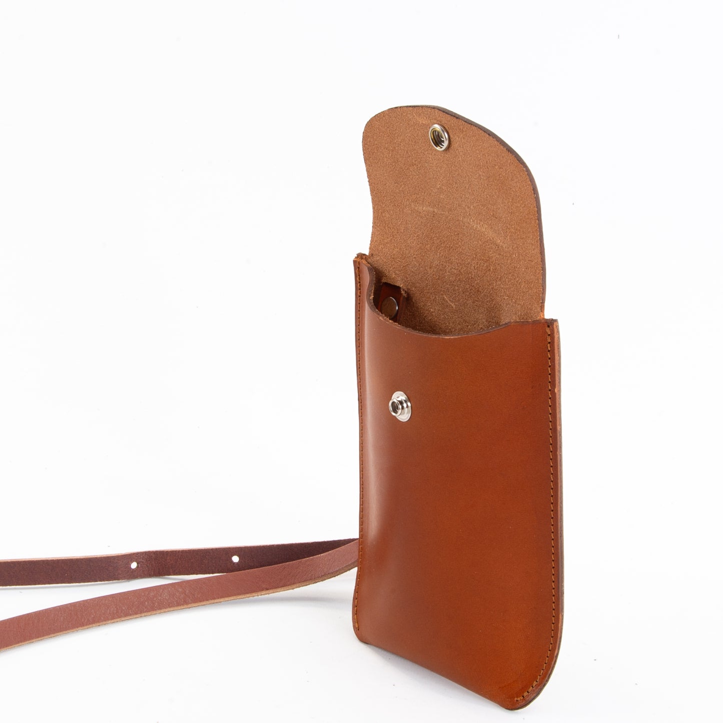 Tan Leather Phone Pouch image 3