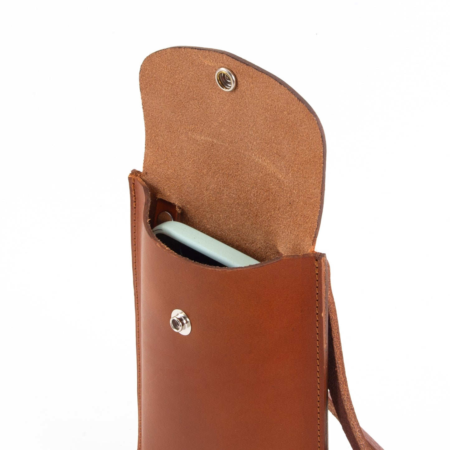 Tan Leather Phone Pouch image 4