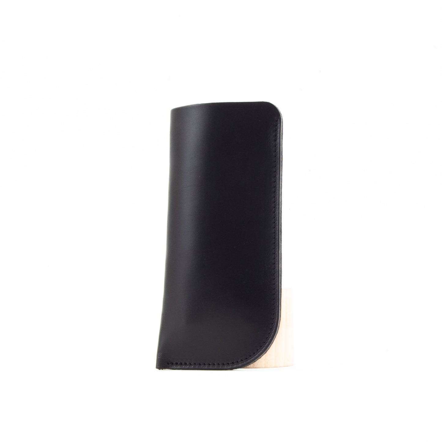 Black Leather Glasses Sleeve image 0