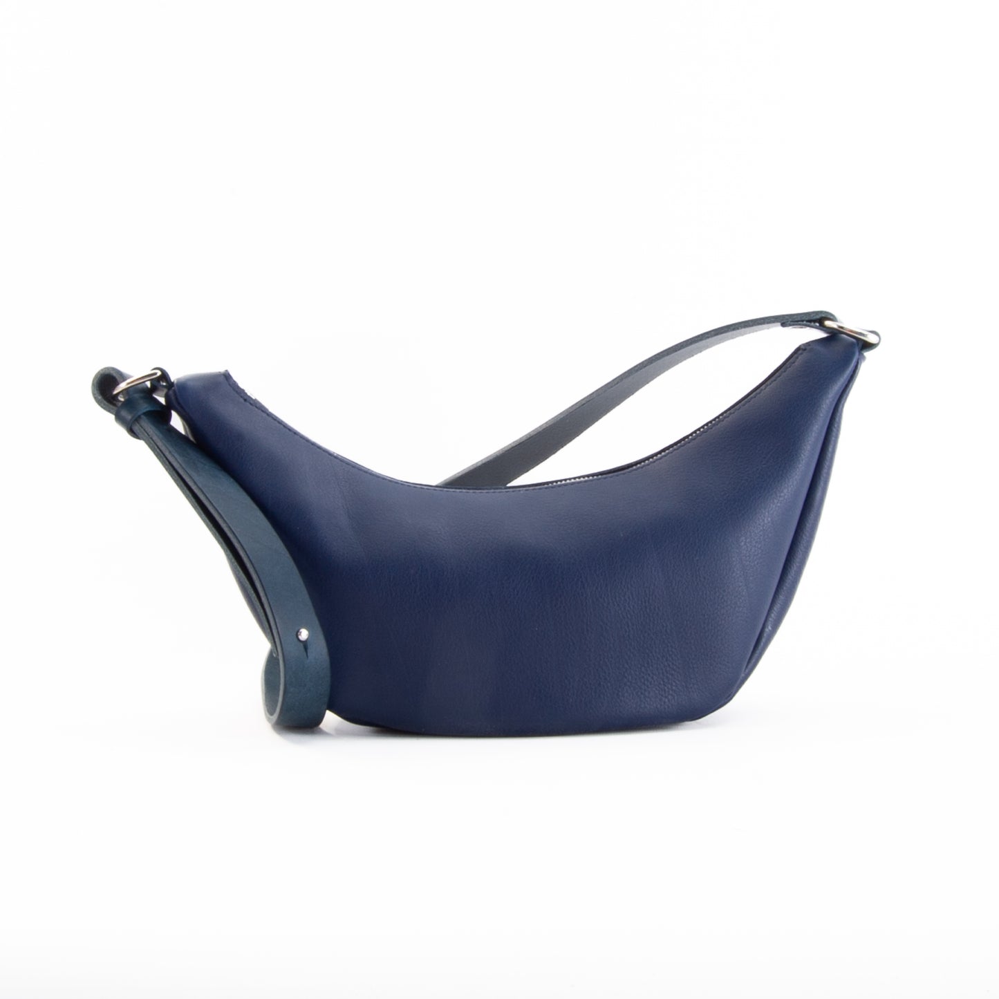 Blue Leather Sling Bag image 1