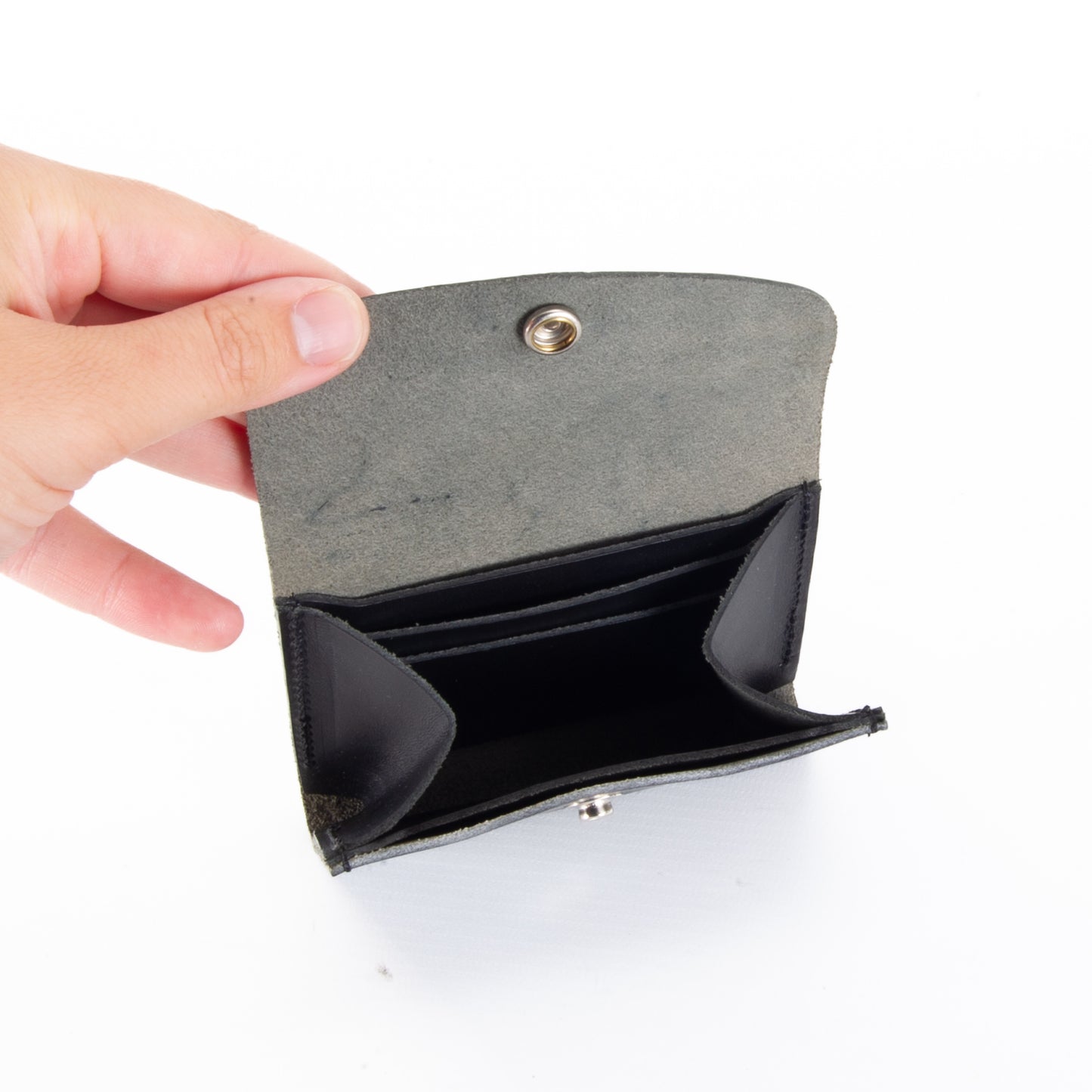 Smooth Black Leather Purse image 6