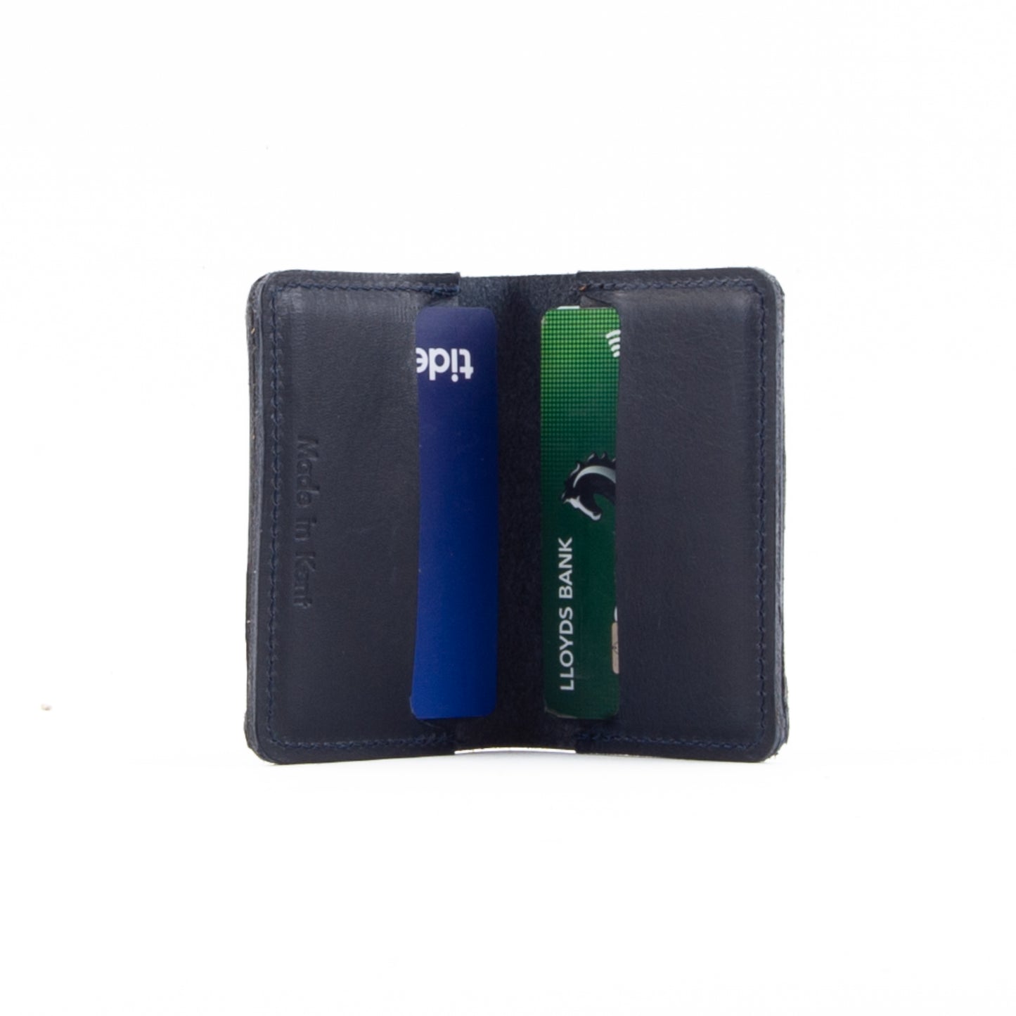 Navy Leather Card Holder image 7