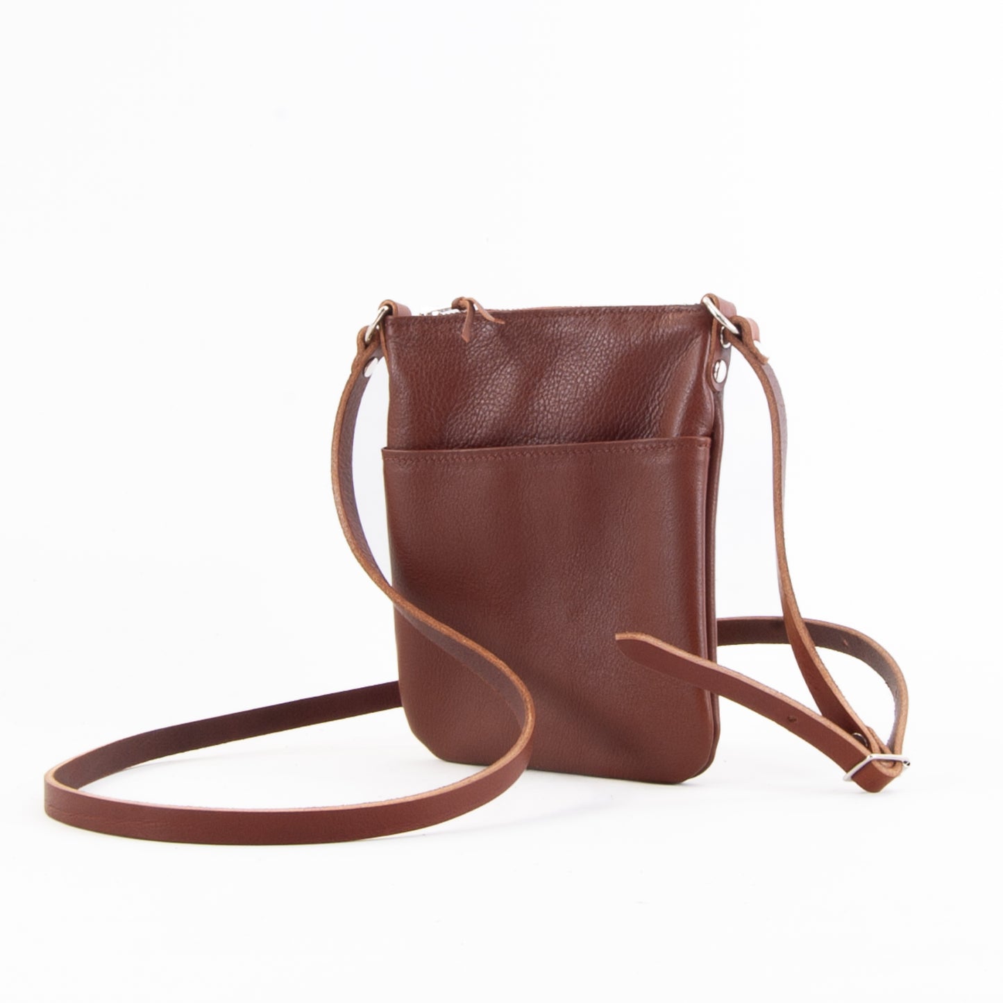 Lightweight Tan Leather Mini Bag image 5