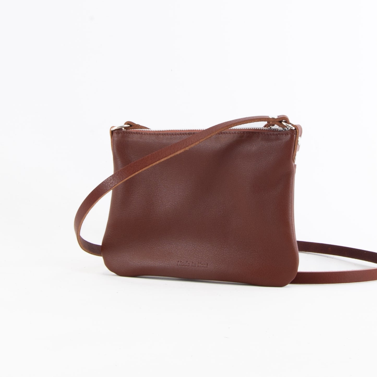 Lightweight Tan Leather Hip Bag image 3