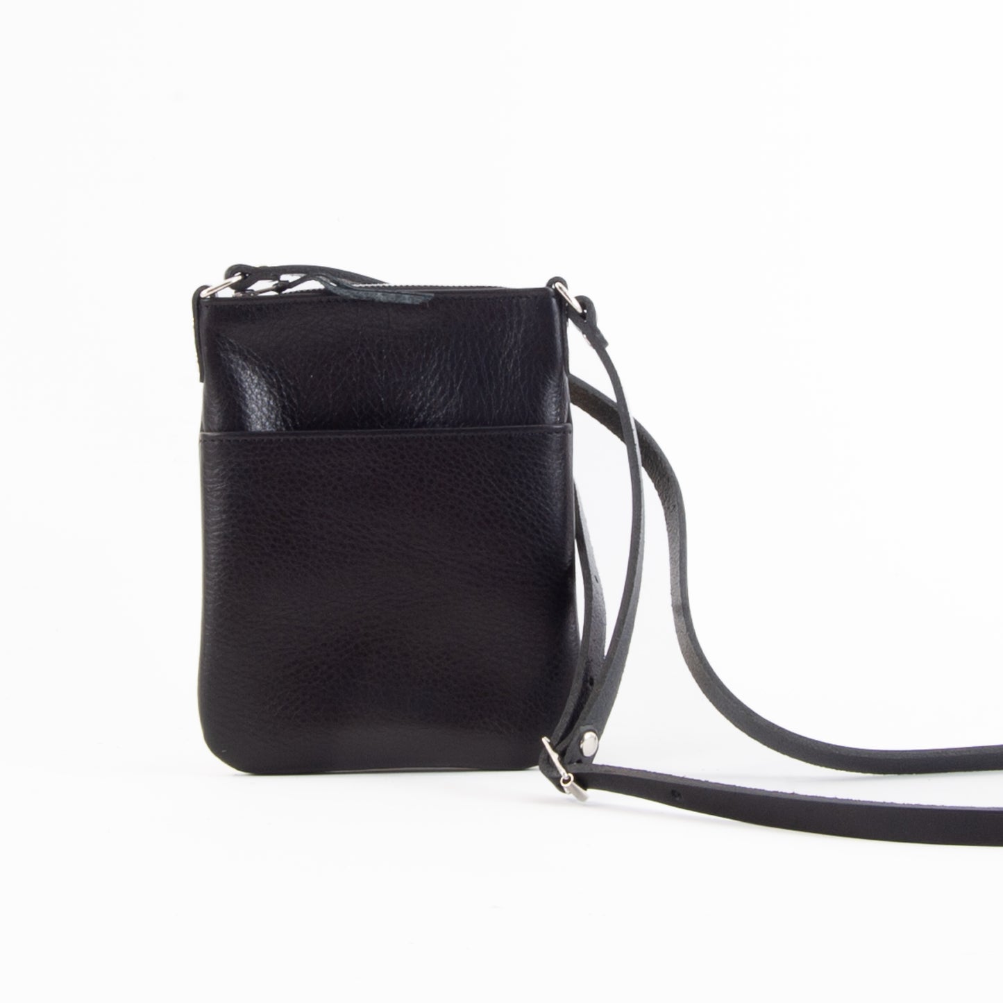 Lightweight Black Leather Mini Bag image 0