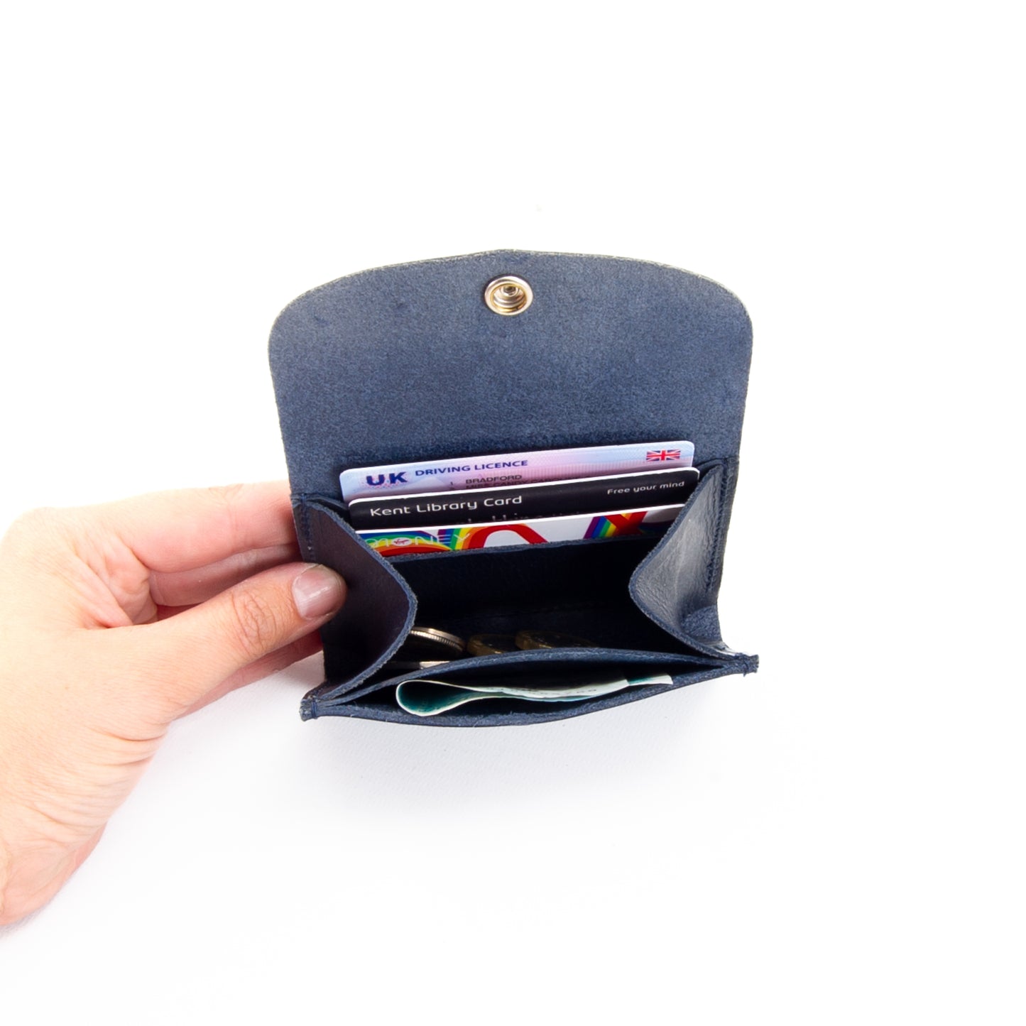 Navy Leather Purse image 5