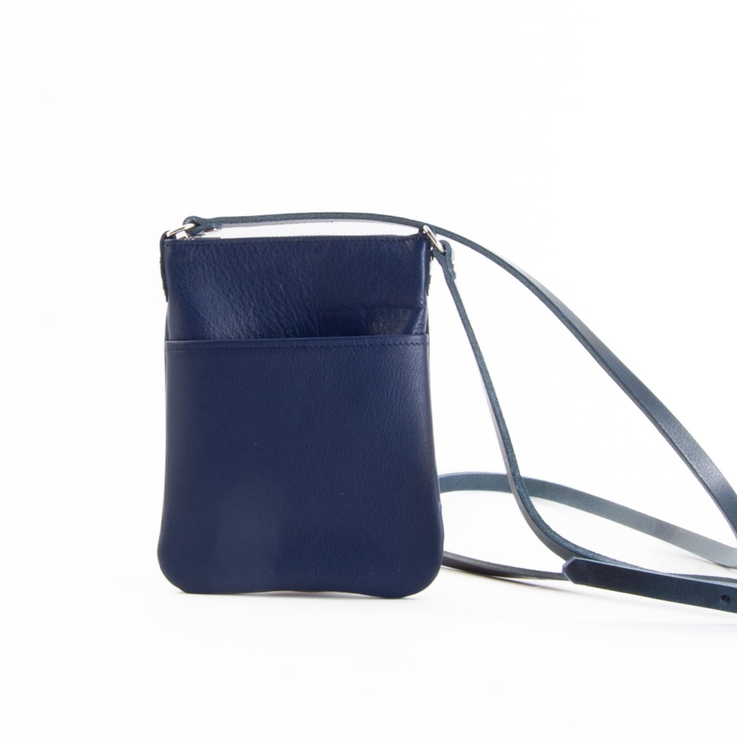 Lightweight Blue Leather Mini Bag image 3