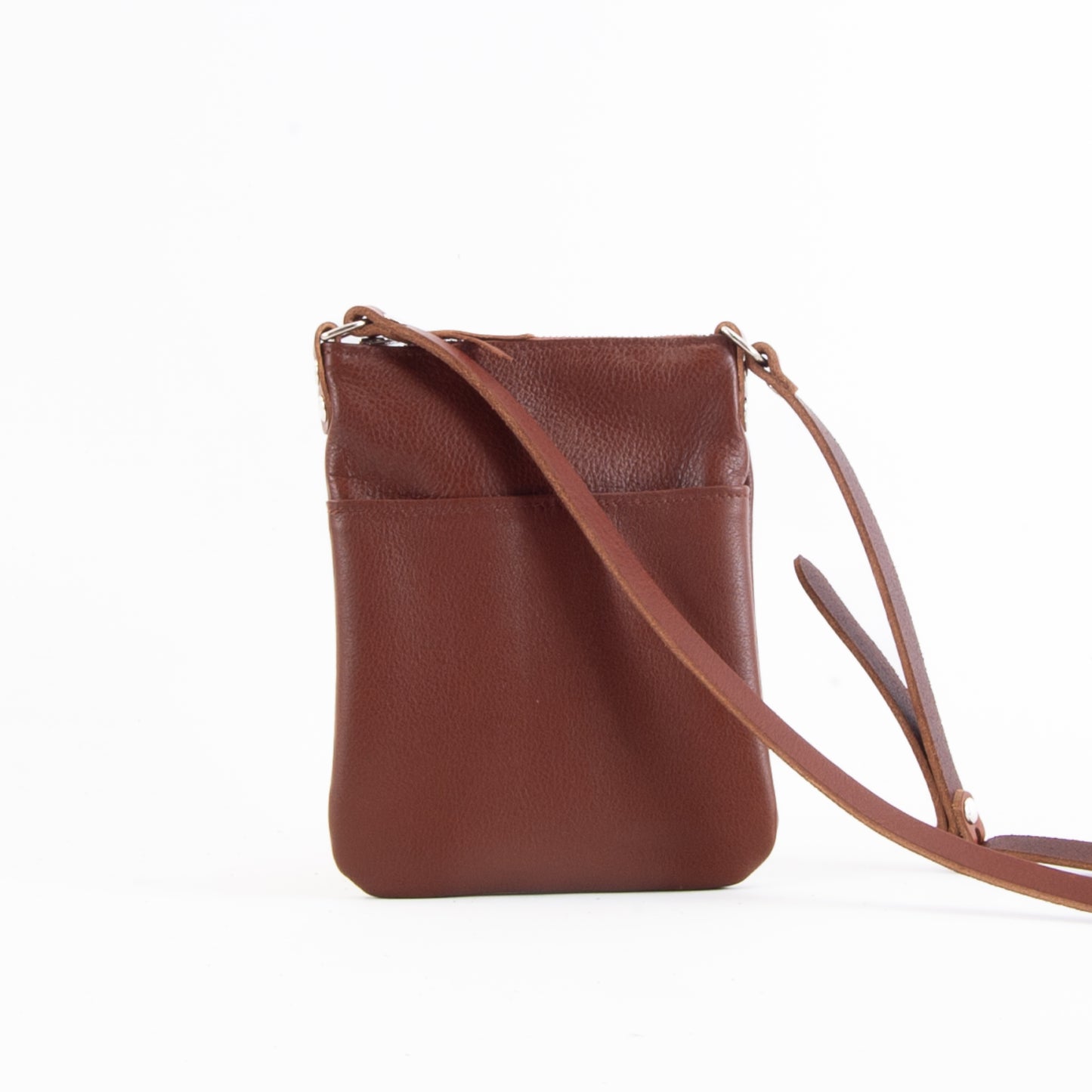 Lightweight Tan Leather Mini Bag image 1