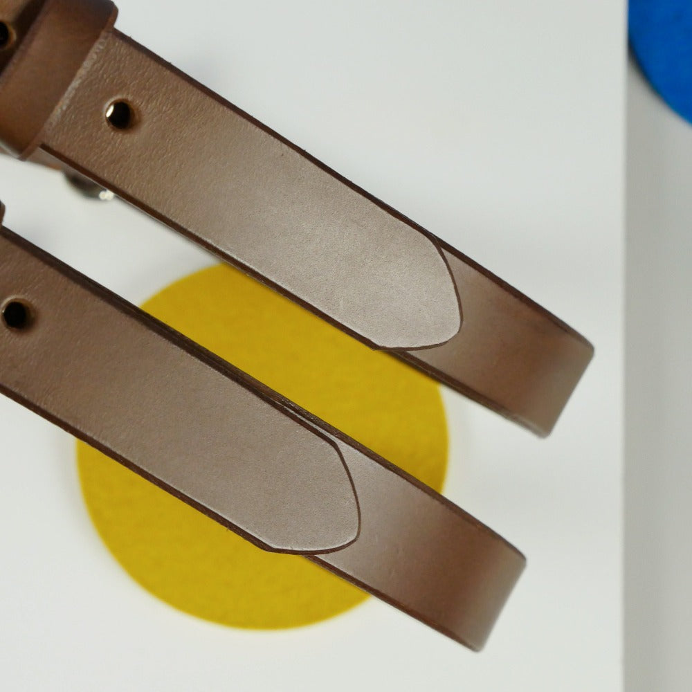 Black Leather Dual Camera Harness Strap - Dolomites image 4