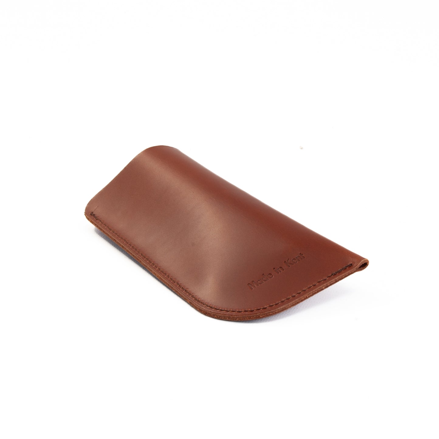 Chestnut Leather Glasses Sleeve image 2
