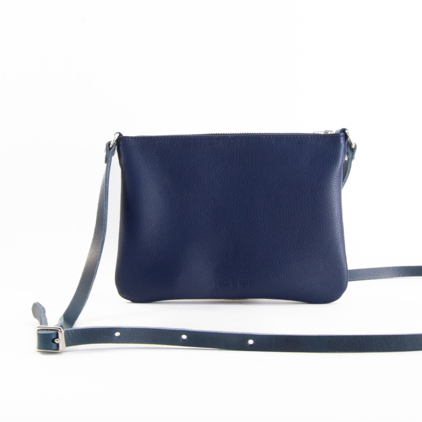 Lightweight Blue Leather Hip Bag image 3