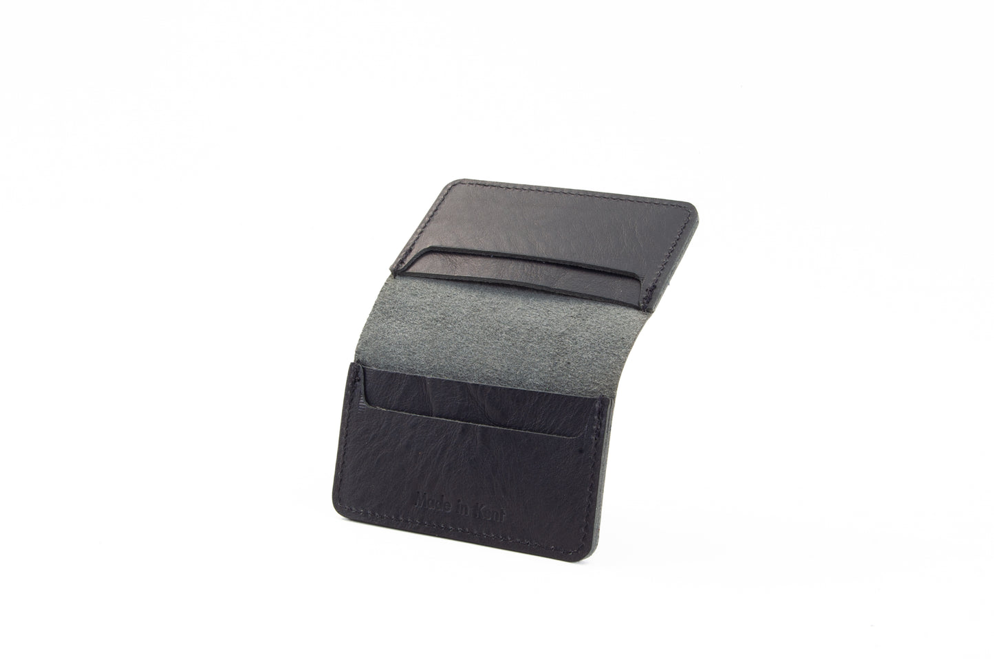 Black Leather Card Holder image 4