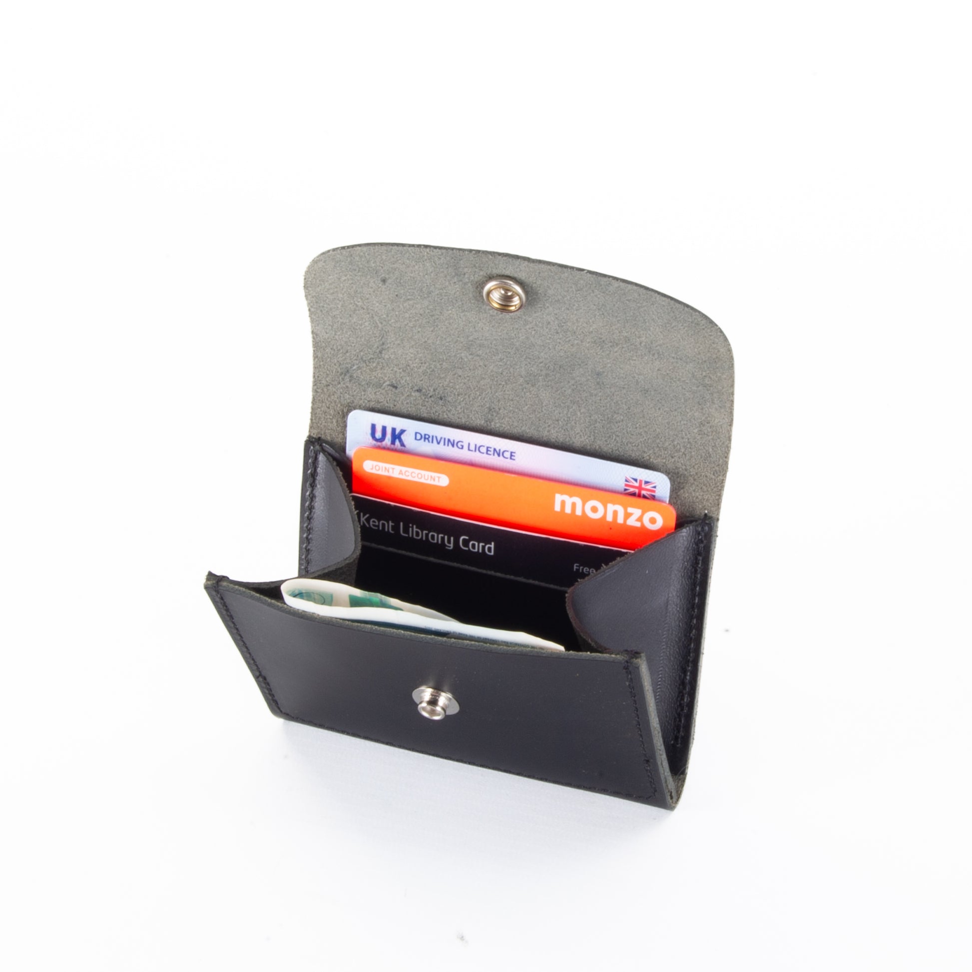 Smooth Black Leather Purse image 7