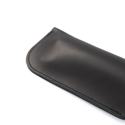 Black Leather Glasses Sleeve image 4