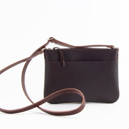 Lightweight Brown Leather Hip Bag image 5