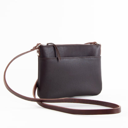 Lightweight Brown Leather Hip Bag image 1