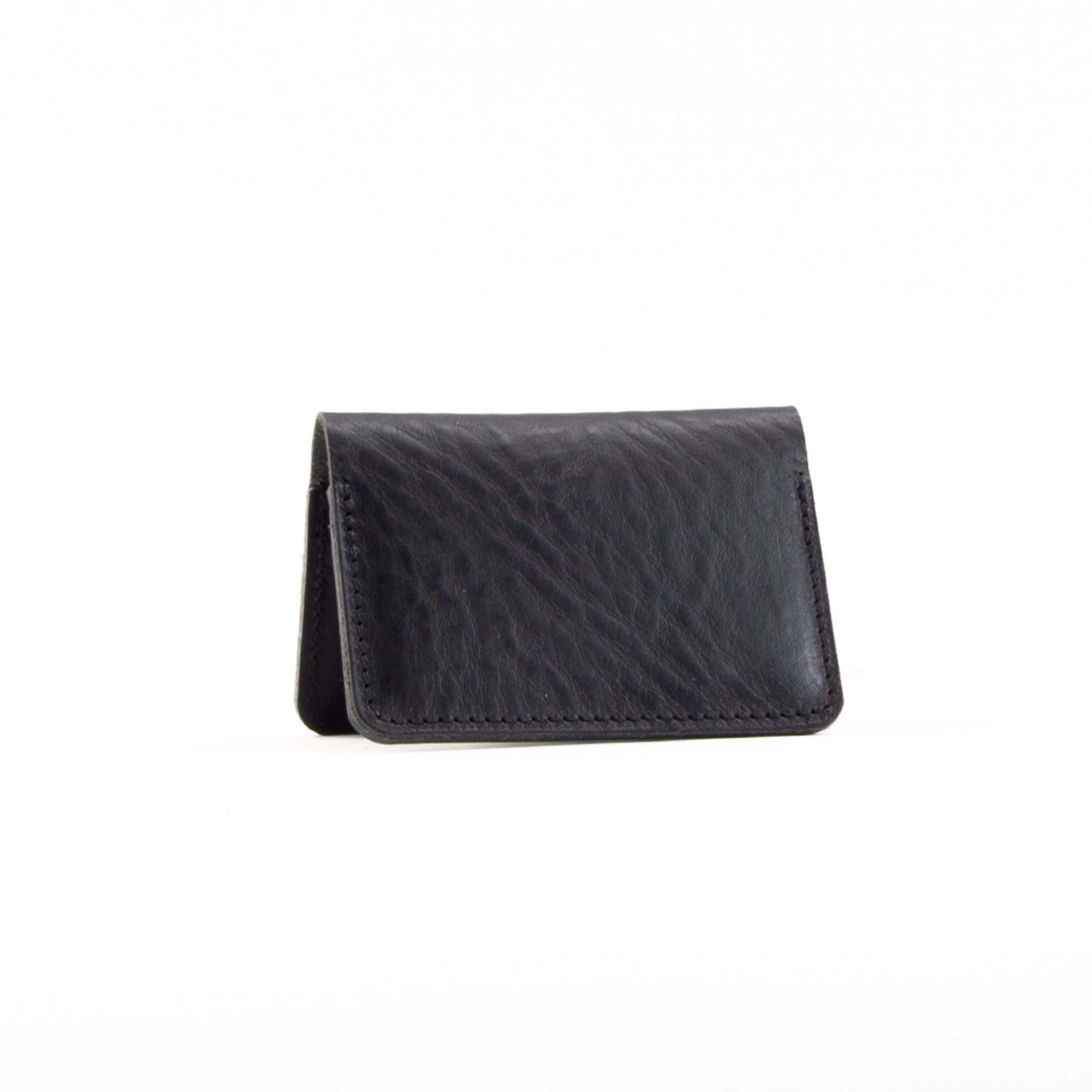 Black Leather Card Holder image 0