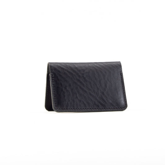 Black Leather Card Holder image 0