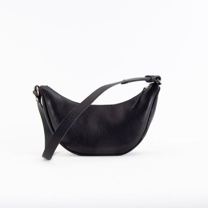 Black Leather Sling Bag image 3