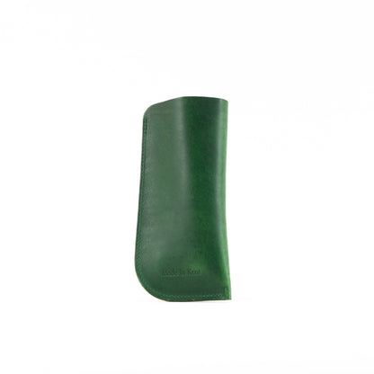 Vintage Green Leather Glasses Sleeve image 4
