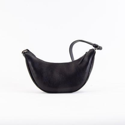 Black Leather Sling Bag image 0