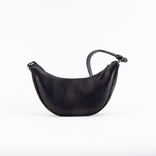 Black Leather Sling Bag image 0